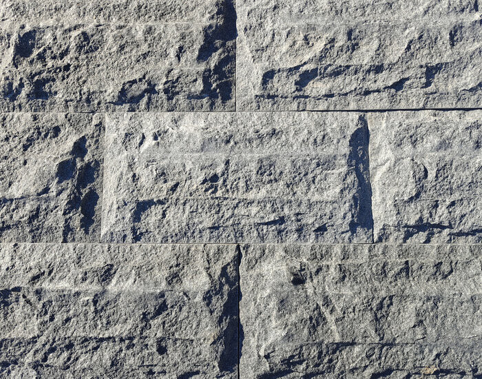 Lohkograniitti, tummaharmaa